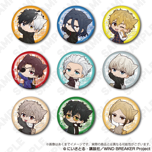 『WIND BREAKER』トレーディング缶バッジ ひっつきにゃんVer.【BOX】