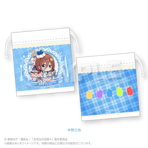 『五等分の花嫁*』ミニ巾着 かっぷいん!Ver. 中野三玖