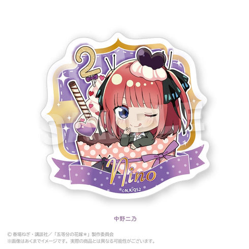 『五等分の花嫁*』ダイカットステッカー かっぷいん!Ver. 中野二乃
