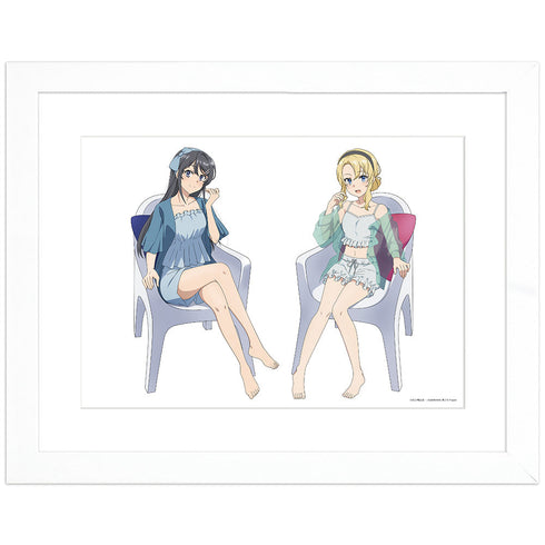 『青春ブタ野郎はランドセルガールの夢を見ない』描き下ろしキャラファイングラフ(桜島麻衣&豊浜のどか/ルームウェア) A4