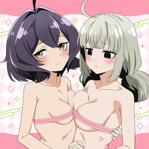 『魔法少女にあこがれて』描き下ろしクッションカバー(柊うてな&阿良河キウィ/あこがれリボンコーデ)