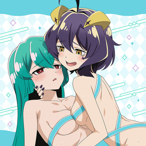 『魔法少女にあこがれて』描き下ろしクッションカバー(マジアベーゼ&マジアアズール/あこがれリボンコーデ)