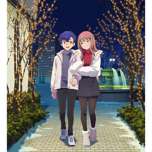 『グリッドマンユニバース』描き下ろし額装高精細アート(麻中蓬&南夢芽/冬デート)