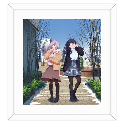 『グリッドマンユニバース』描き下ろし額装高精細アート(宝多六花&新条アカネ/冬デート)