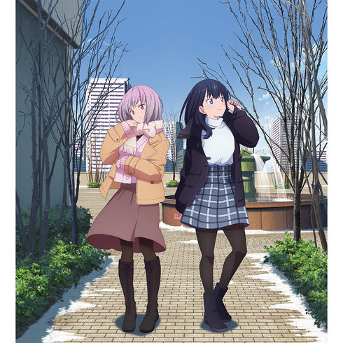 『グリッドマンユニバース』描き下ろし額装高精細アート(宝多六花&新条アカネ/冬デート)