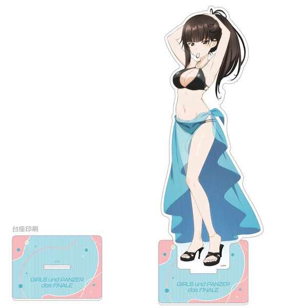 『ガールズ&パンツァー 最終章』描き下ろし特大アクリルスタンド(西住しほ/リゾート水着)【202610再販】