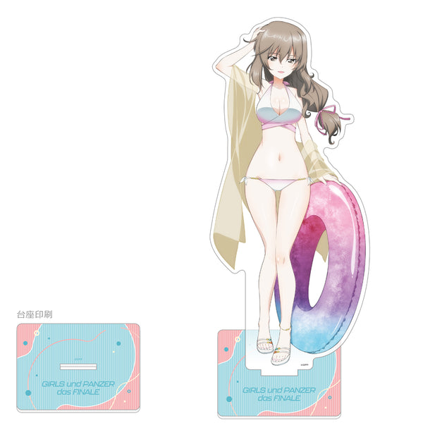 『ガールズ&パンツァー 最終章』描き下ろし特大アクリルスタンド(島田千代/リゾート水着)【202610再販】