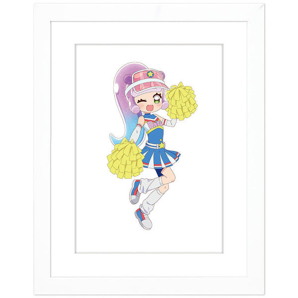 『ぷにるはかわいいスライム』描き下ろしキャラファイングラフ(チアリーダーのかわいいぷにる)A4