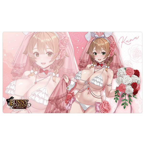 『バニーガーデン』描き下ろしラバーマット (花奈/バニーウエディング水着)