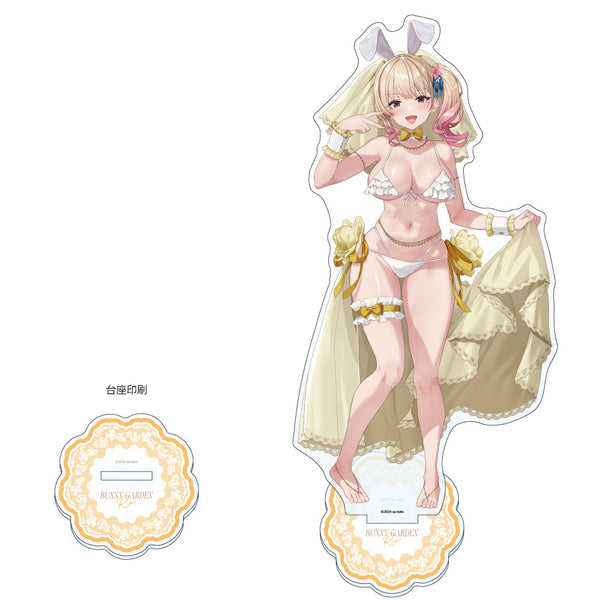 『バニーガーデン』描き下ろし特大アクリルスタンド (凜/バニーウエディング水着)