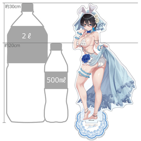 『バニーガーデン』描き下ろし特大アクリルスタンド (美羽香/バニーウエディング水着)