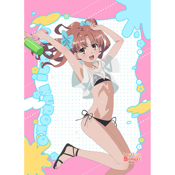 『とある科学の超電磁砲T』描き下ろしB2タペストリー(白井黒子/水遊び)Wスエード