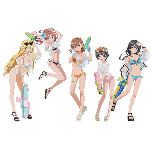 『とある科学の超電磁砲T』描き下ろしキャラファイングラフ(水遊び)A4