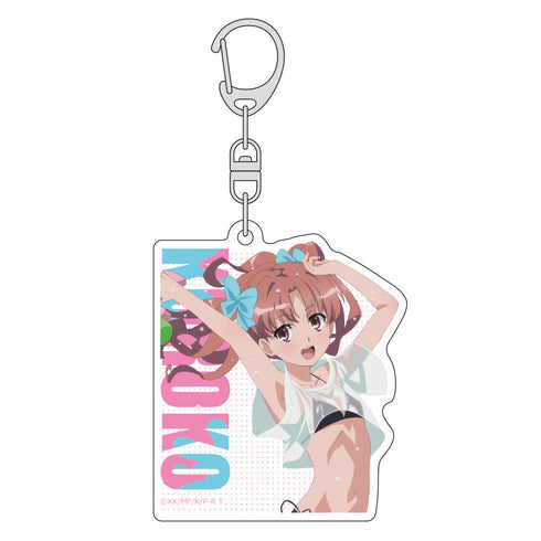 『とある科学の超電磁砲T』描き下ろしアクリルキーホルダー(白井黒子/水遊び)