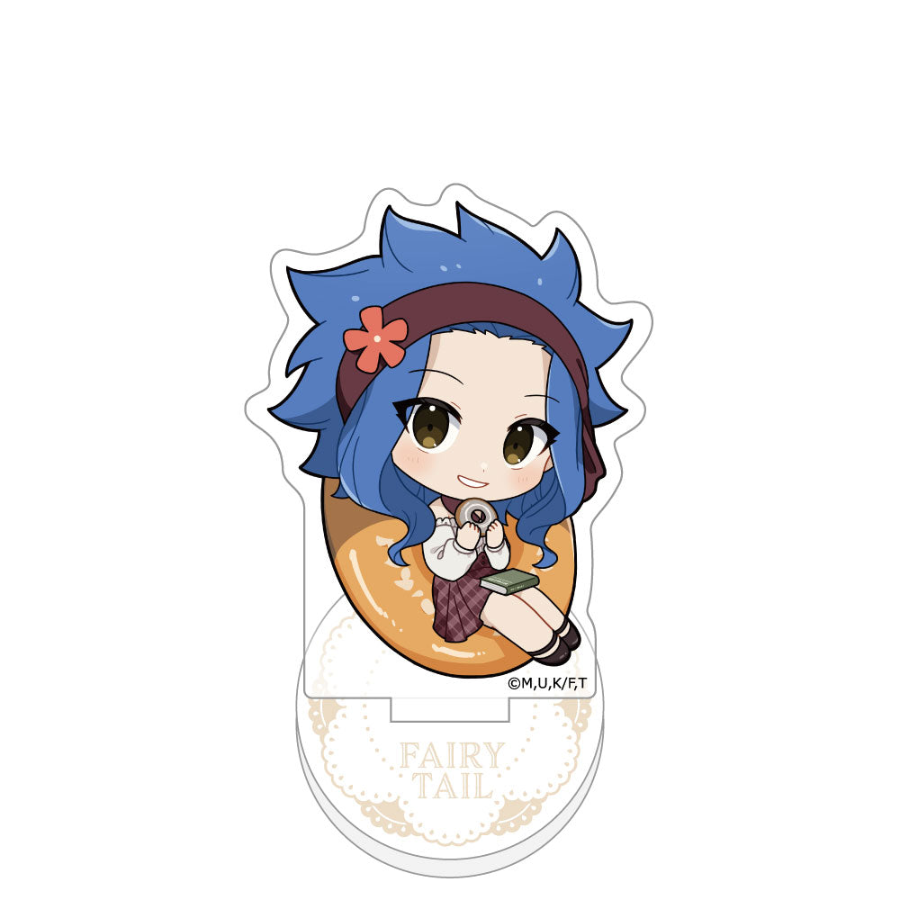 フェアリーテイル アクリルスタンド 15体セットボトルキャップ　ナツ FAIRY TAIL 100年クエスト』アクリルスタンド (レビィ/ドーナツ