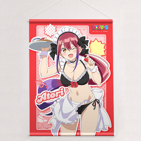 『ばっどがーる』描き下ろしB2タペストリー (水鳥亜鳥/メイド水着)Wスエード