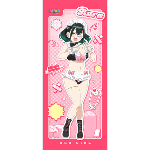 『ばっどがーる』描き下ろし特大タペストリー (瑠璃葉るら/メイド水着)