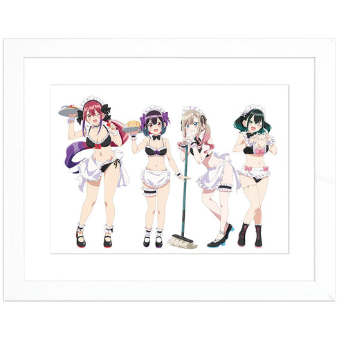 『ばっどがーる』描き下ろしキャラファイングラフ (メイド水着) A4