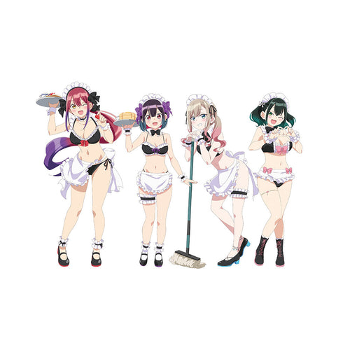 『ばっどがーる』描き下ろしキャラファイングラフ (メイド水着) A4