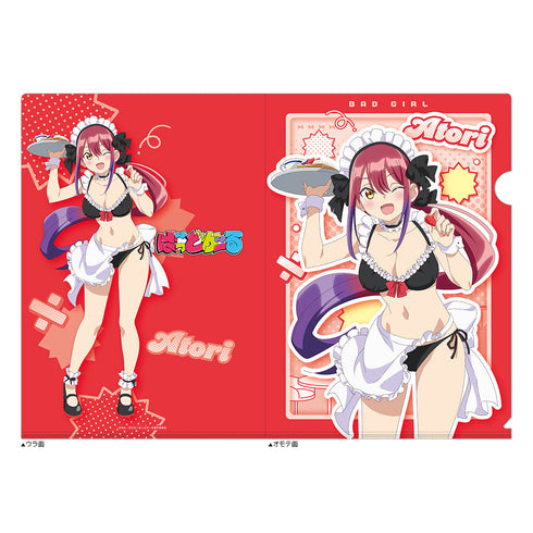 『ばっどがーる』描き下ろしクリアファイル (水鳥亜鳥/メイド水着)