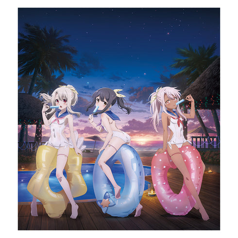 『Fate/kaleid liner プリズマ☆イリヤ Licht 名前の無い少女』描き下ろし複製原画 (イリヤ&美遊&クロエ/セーラー水着)