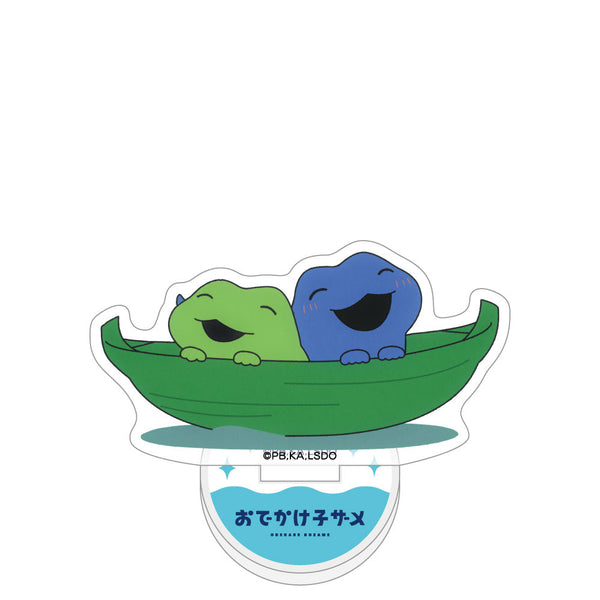 『おでかけ子ザメ』ミニアクリルスタンド (かえるちゃん&とかげちゃん)
