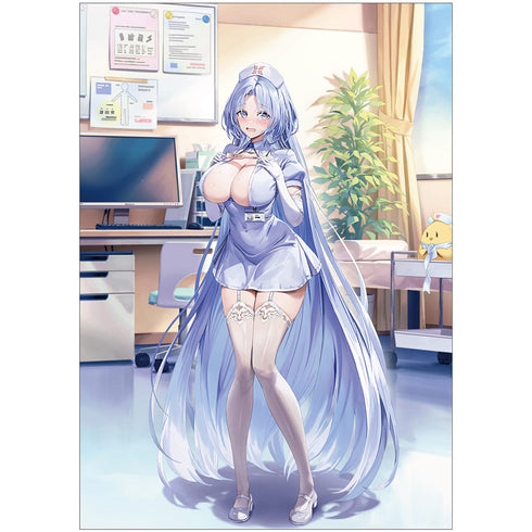 『アズールレーン』描き下ろしキャラファイングラフ (アルザス/ナース) A4