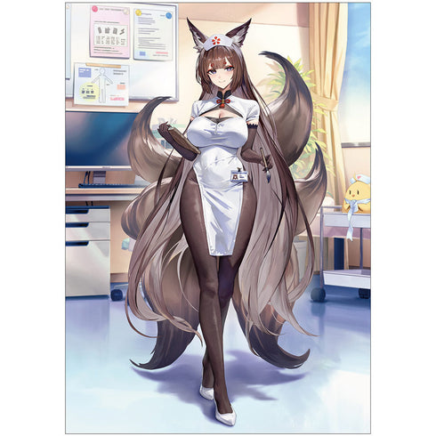 『アズールレーン』描き下ろしキャラファイングラフ (天城 (空母)/ナース) A4