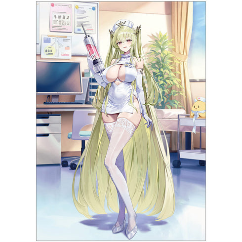 『アズールレーン』描き下ろしキャラファイングラフ (ナポリ/ナース) A4