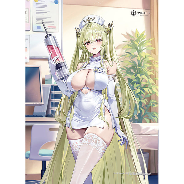 『アズールレーン』描き下ろしB2タペストリー (ナポリ/ナース)Wスエード