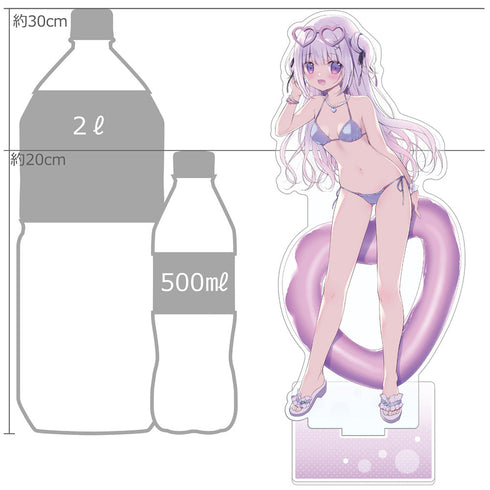 『宮坂みゆ先生』描き下ろし特大アクリルスタンド (白凪/ナイトプール)