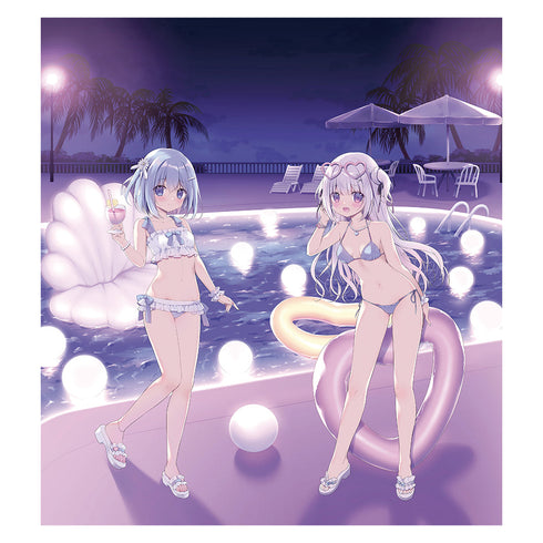 『宮坂みゆ先生』描き下ろし複製原画 (椎乃&白凪/ナイトプール)