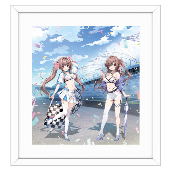 『karory先生』描き下ろし複製原画 (蒼海舞香&蒼海夏音/レースクイーン)