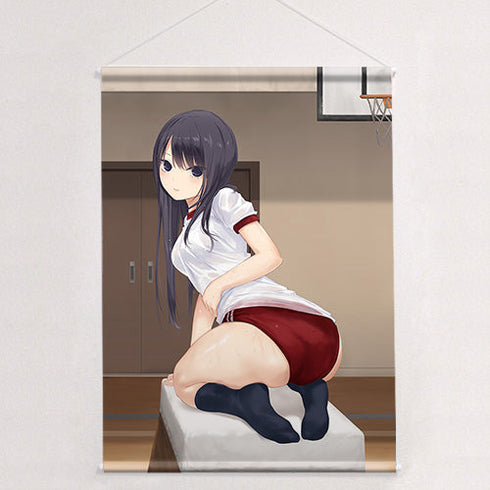 『珈琲貴族先生』描き下ろしB2タペストリー (白峰莉花/跳び箱)Wスエード