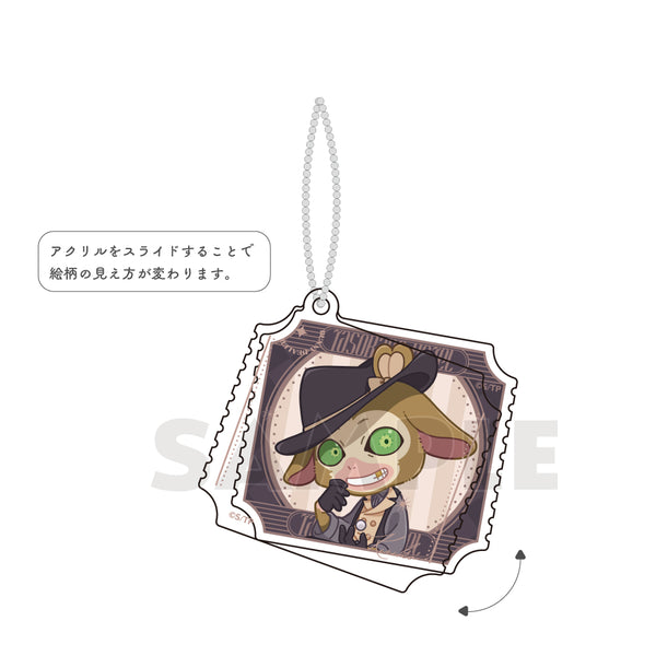 『誰ソ彼ホテル』額縁風アクリルキーホルダー(切子/バニーディーラー)