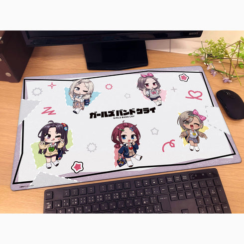 『ガールズバンドクライ』ラバーマット(ミニキャラ/平成ギャル)