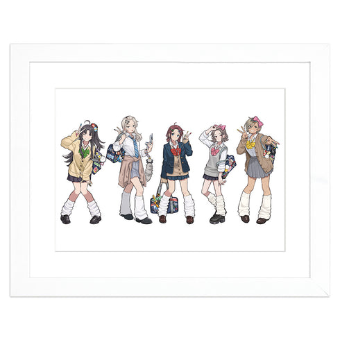 "Girls Band Cry" Original Character Fine Art Print (Heisei-Era Gal) A4