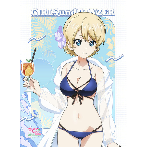 『ガールズ&パンツァー 最終章』描き下ろしB2タペストリー(ダージリン/リゾート水着)