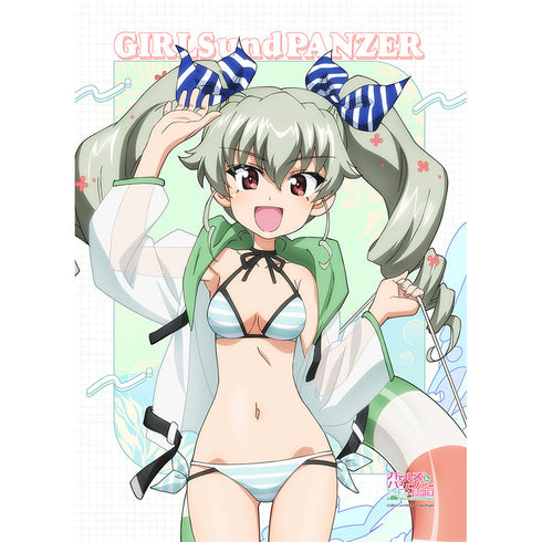 『ガールズ&パンツァー 最終章』描き下ろしB2タペストリー(アンチョビ/リゾート水着)