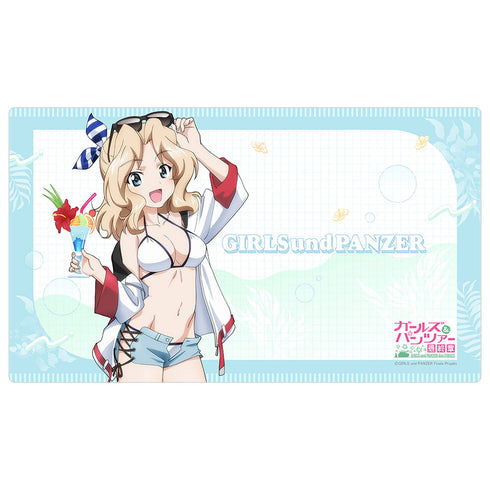『ガールズ&パンツァー 最終章』描き下ろしラバーマット(ケイ/リゾート水着)