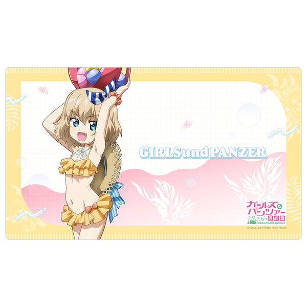『ガールズ&パンツァー 最終章』描き下ろしラバーマット(カチューシャ/リゾート水着)【202610再販】