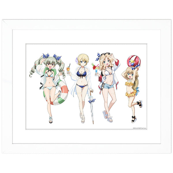『ガールズ&パンツァー 最終章』描き下ろしキャラファイングラフ(リゾート水着2)A4