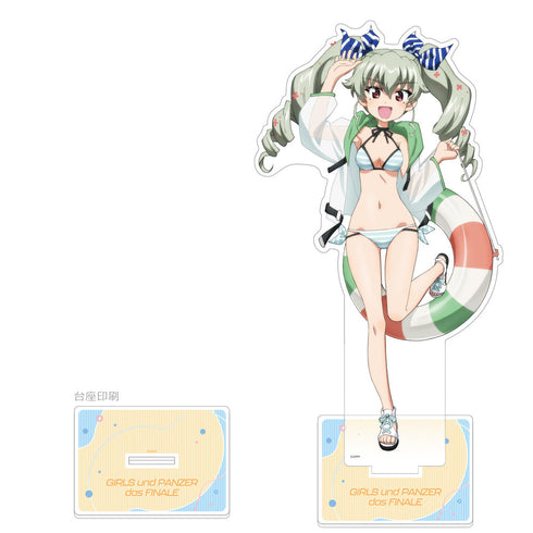 『ガールズ&パンツァー 最終章』描き下ろし特大アクリルスタンド(アンチョビ/リゾート水着)