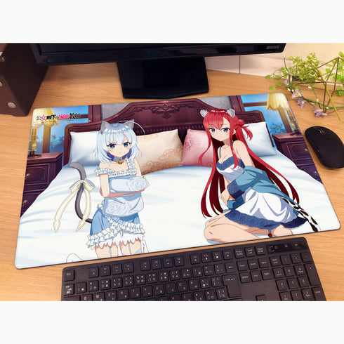 『公女殿下の家庭教師』描き下ろしラバーマット(ティナ・ハワード&リディヤ・リンスター/ケモミミルームウェア)