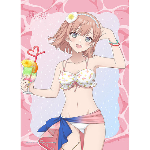 Pole Princess! newly drawn B2 tapestry (Hinano Hoshikita / swimsuit)W suede