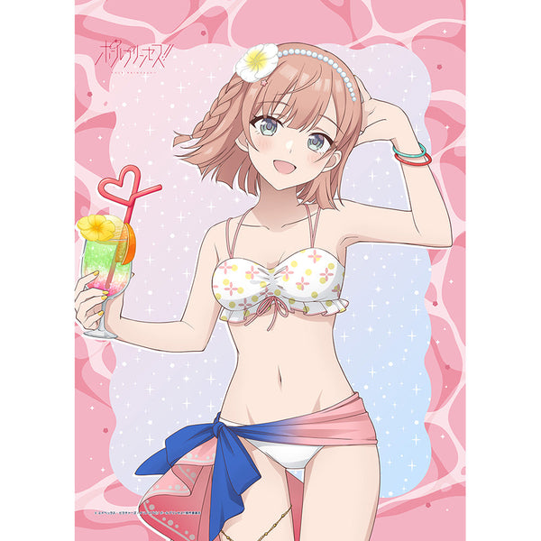 『ポールプリンセス!!』描き下ろしB2タペストリー(星北ヒナノ/水着)Wスエード