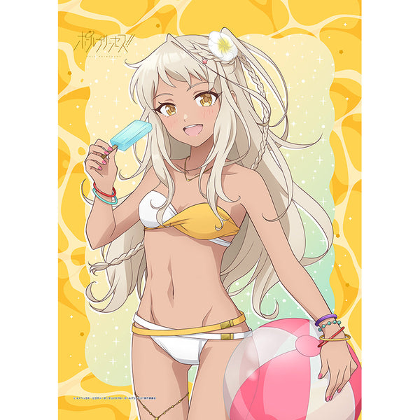 『ポールプリンセス!!』描き下ろしB2タペストリー(西条リリア/水着)Wスエード