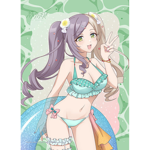 『ポールプリンセス!!』描き下ろしB2タペストリー(東坂ミオ/水着)Wスエード