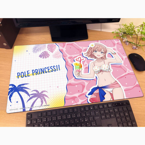 Pole Princess! newly drawn rubber mat (Hinano Hoshikita / swimsuit)