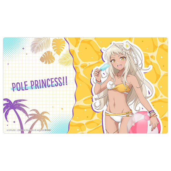 『ポールプリンセス!!』描き下ろしラバーマット(西条リリア/水着)